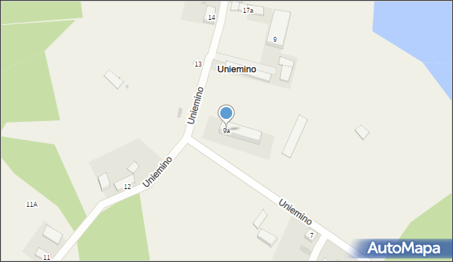 Uniemino, Uniemino, 9a, mapa Uniemino