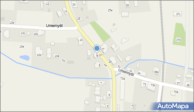 Uniemyśl, Uniemyśl, 9, mapa Uniemyśl