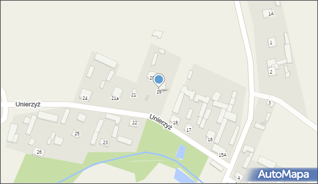 Unierzyż, Unierzyż, 19, mapa Unierzyż
