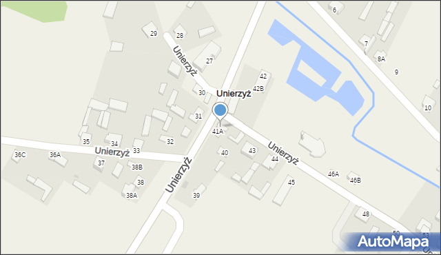 Unierzyż, Unierzyż, 41B, mapa Unierzyż