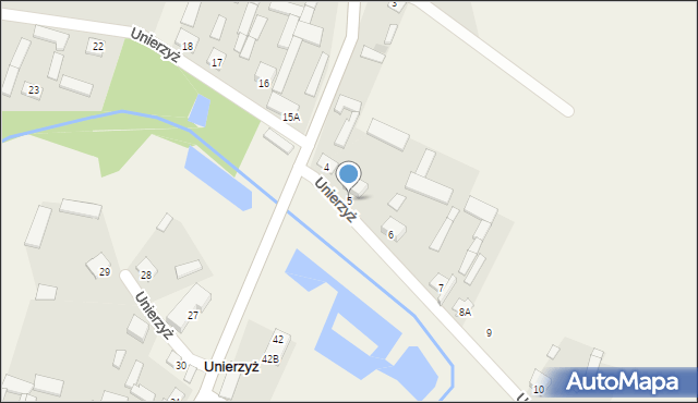 Unierzyż, Unierzyż, 5, mapa Unierzyż