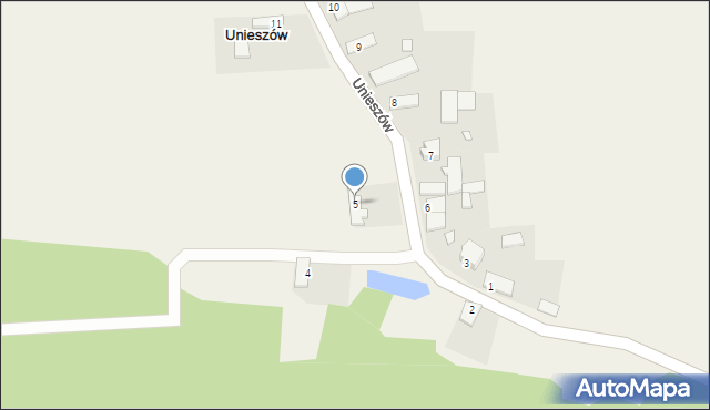 Unieszów, Unieszów, 5, mapa Unieszów