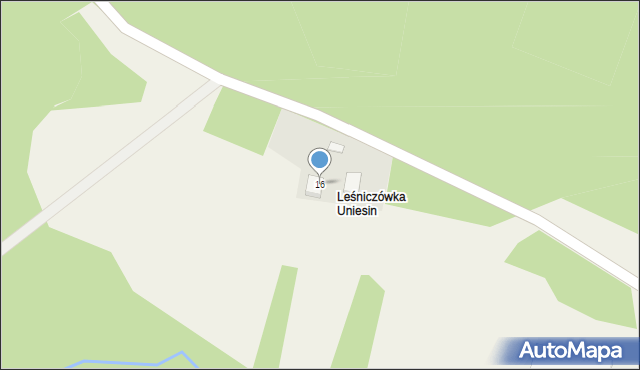 Unieszyno, Unieszyno, 16, mapa Unieszyno