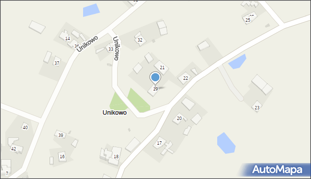 Unikowo, Unikowo, 19, mapa Unikowo