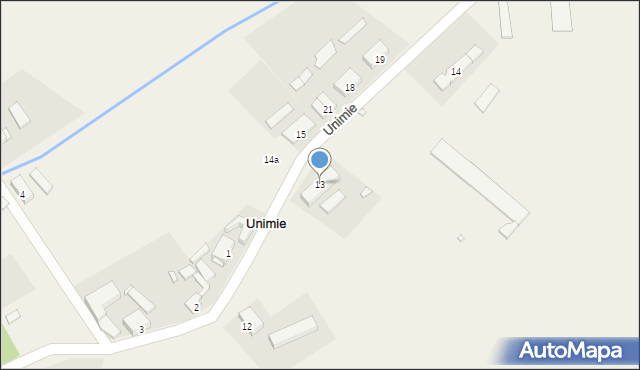 Unimie, Unimie, 13, mapa Unimie