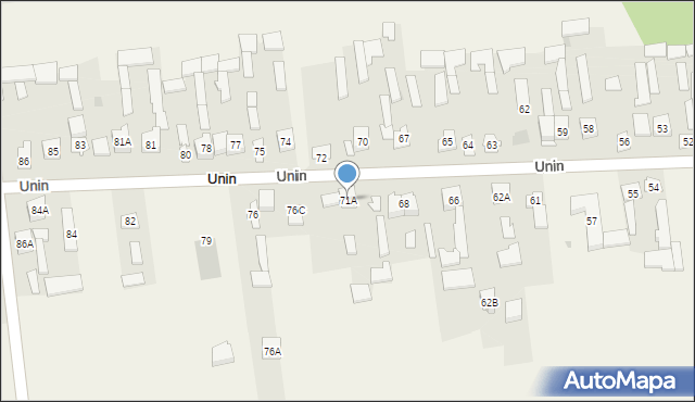 Unin, Unin, 71A, mapa Unin