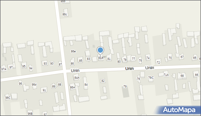 Unin, Unin, 81A, mapa Unin