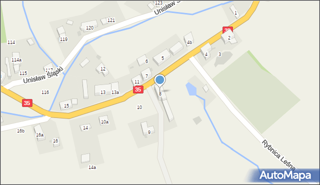 Unisław Śląski, Unisław Śląski, 8, mapa Unisław Śląski