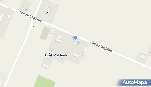 Uniszki-Cegielnia, Uniszki-Cegielnia, 2, mapa Uniszki-Cegielnia