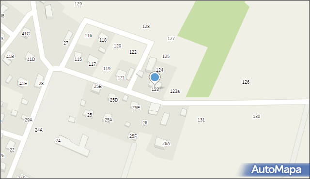 Uniszki Zawadzkie, Uniszki Zawadzkie, 123, mapa Uniszki Zawadzkie