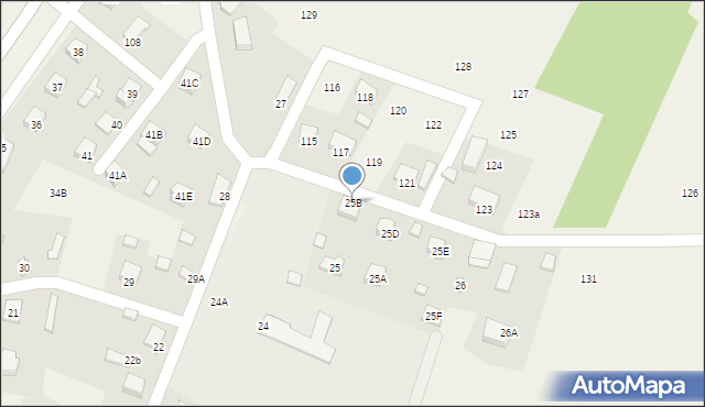 Uniszki Zawadzkie, Uniszki Zawadzkie, 25B, mapa Uniszki Zawadzkie