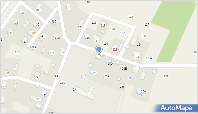 Uniszki Zawadzkie, Uniszki Zawadzkie, 25C, mapa Uniszki Zawadzkie