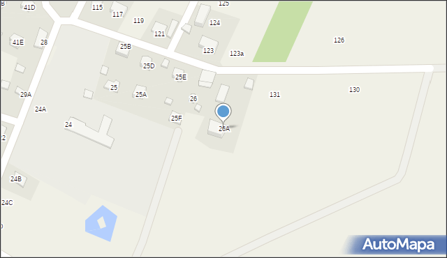 Uniszki Zawadzkie, Uniszki Zawadzkie, 26A, mapa Uniszki Zawadzkie