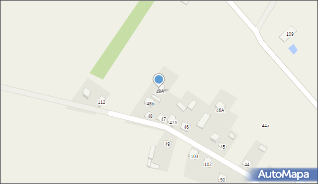 Uniszki Zawadzkie, Uniszki Zawadzkie, 48A, mapa Uniszki Zawadzkie