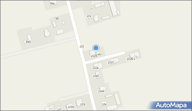 Uniszowice, Uniszowice, 102H, mapa Uniszowice