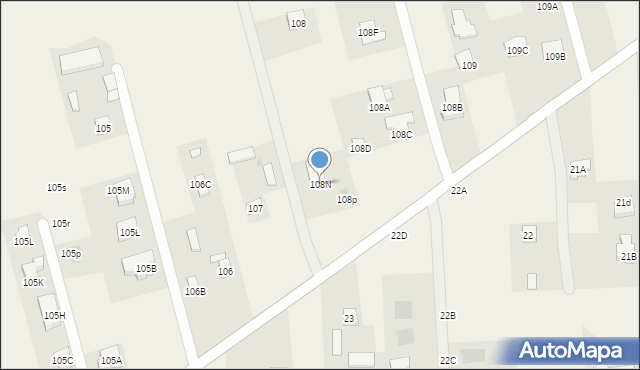 Uniszowice, Uniszowice, 108N, mapa Uniszowice