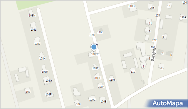 Uniszowice, Uniszowice, 109G, mapa Uniszowice