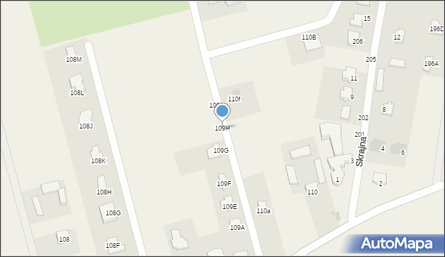 Uniszowice, Uniszowice, 109H, mapa Uniszowice