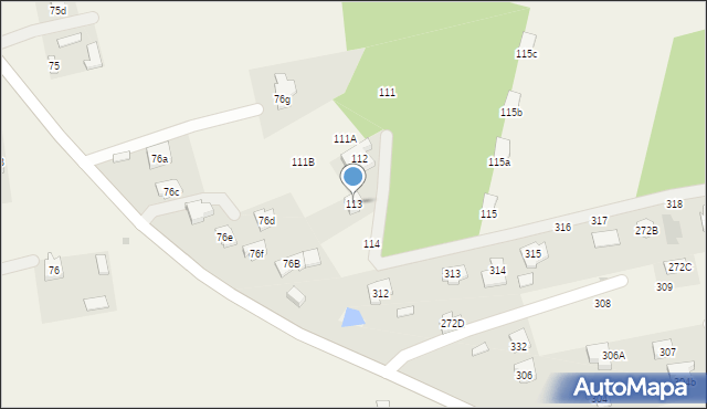 Uniszowice, Uniszowice, 113, mapa Uniszowice