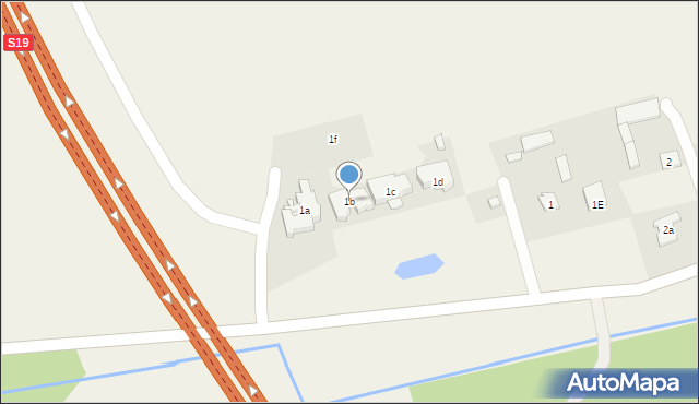 Uniszowice, Uniszowice, 1b, mapa Uniszowice