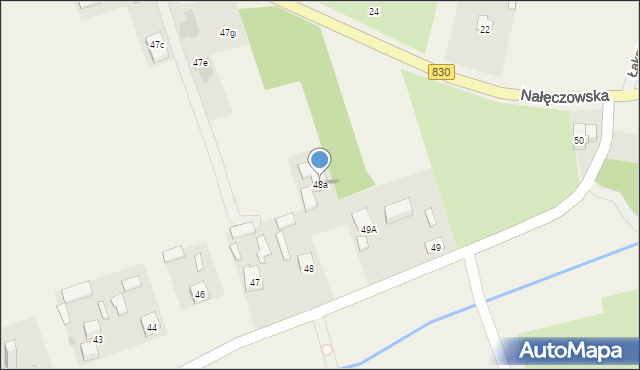 Uniszowice, Uniszowice, 48a, mapa Uniszowice