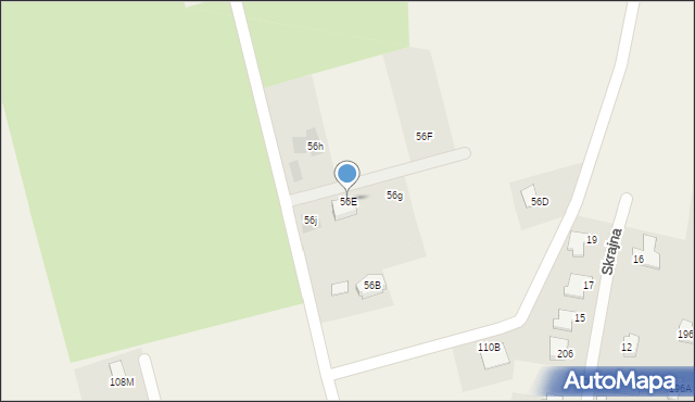 Uniszowice, Uniszowice, 56E, mapa Uniszowice