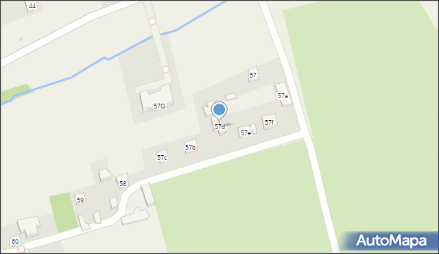 Uniszowice, Uniszowice, 57d, mapa Uniszowice