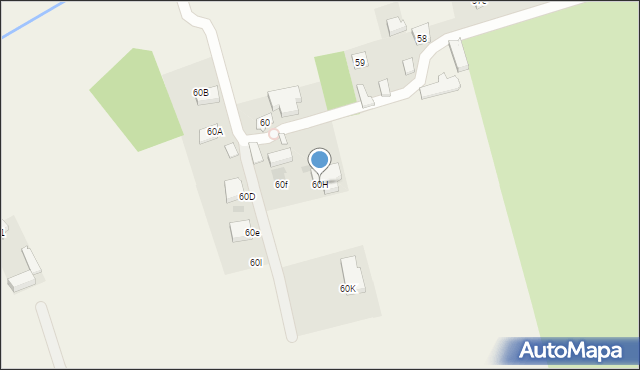 Uniszowice, Uniszowice, 60H, mapa Uniszowice