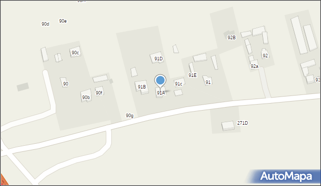 Uniszowice, Uniszowice, 91A, mapa Uniszowice