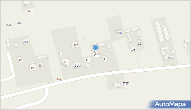 Uniszowice, Uniszowice, 91E, mapa Uniszowice