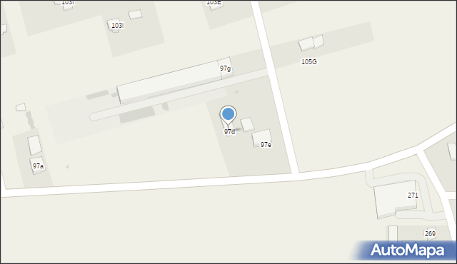 Uniszowice, Uniszowice, 97d, mapa Uniszowice