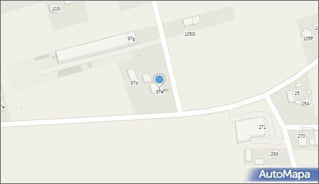 Uniszowice, Uniszowice, 97e, mapa Uniszowice