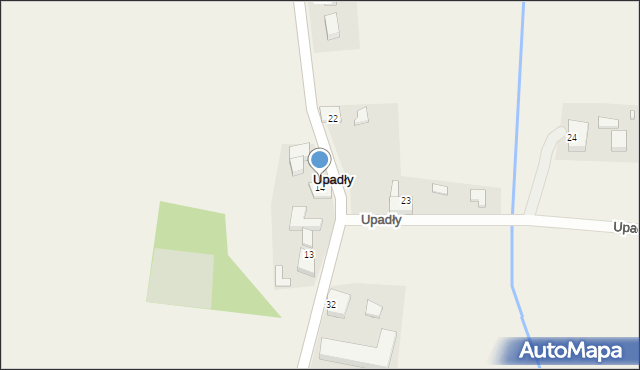 Upadły, Upadły, 14, mapa Upadły