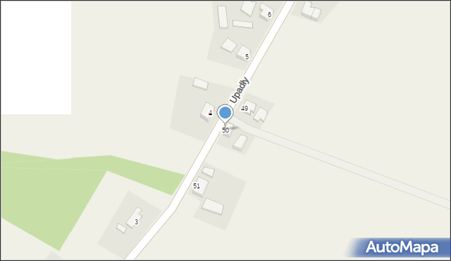 Upadły, Upadły, 50, mapa Upadły