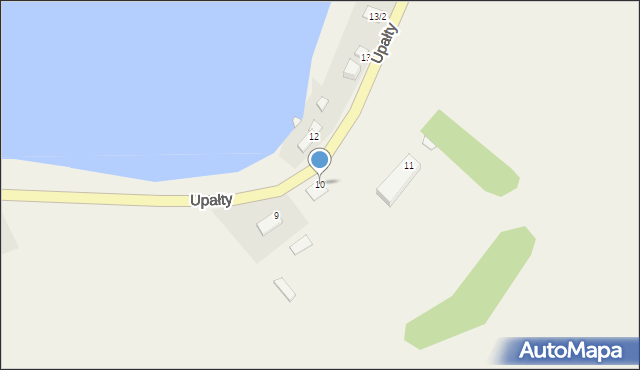 Upałty, Upałty, 10, mapa Upałty