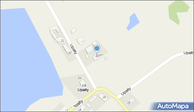 Upałty, Upałty, 24, mapa Upałty