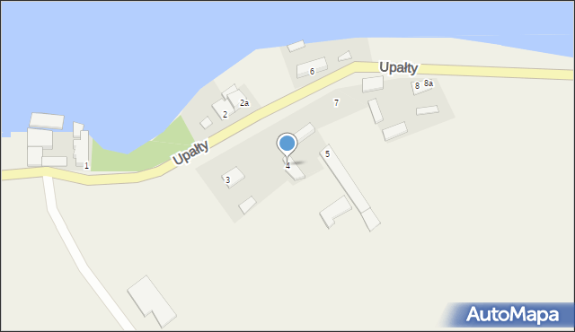 Upałty, Upałty, 4, mapa Upałty