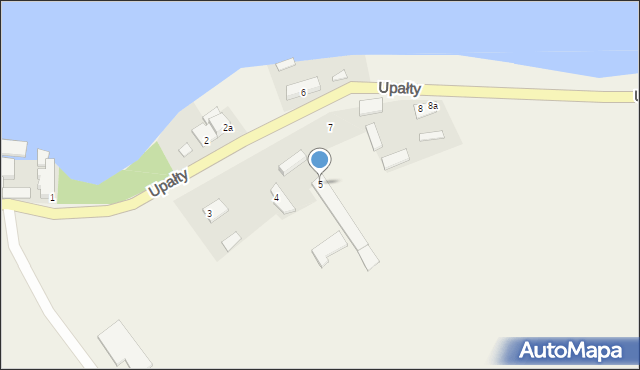 Upałty, Upałty, 5, mapa Upałty