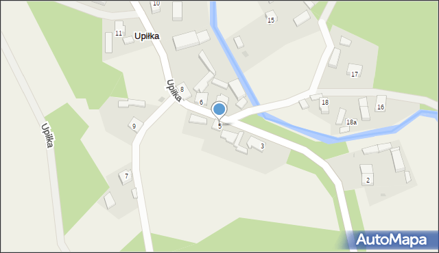 Upiłka, Upiłka, 5, mapa Upiłka