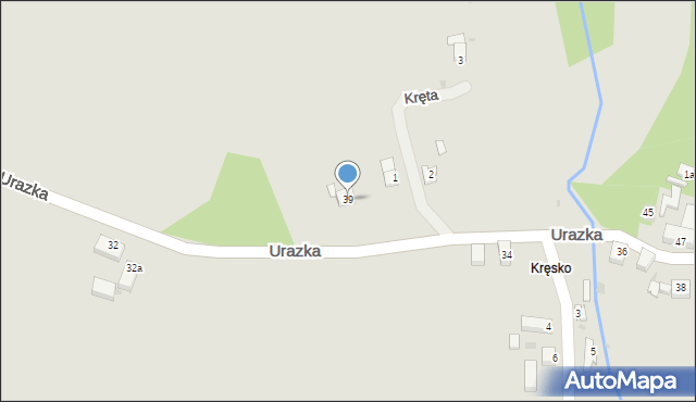 Brzeg Dolny, Urazka, 39, mapa Brzeg Dolny