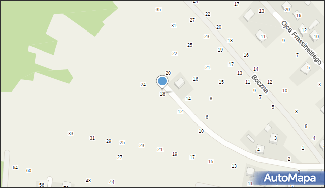 Brzozówka, Urwana, 18, mapa Brzozówka