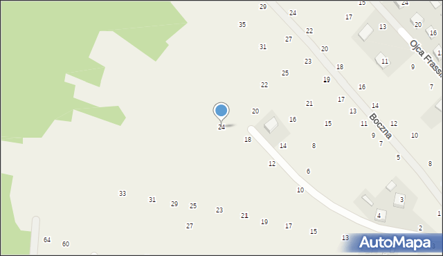 Brzozówka, Urwana, 24, mapa Brzozówka