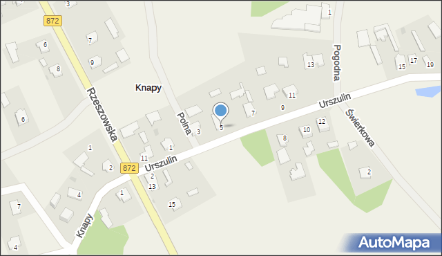 Knapy, Urszulin, 5, mapa Knapy