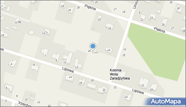 Ksawerów, Urocza, 17, mapa Ksawerów