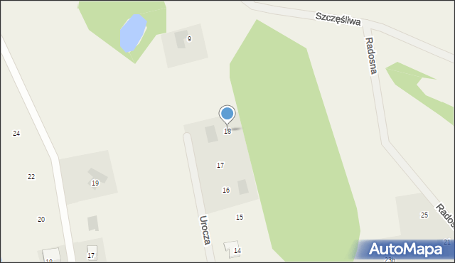 Linowiec, Urocza, 18, mapa Linowiec