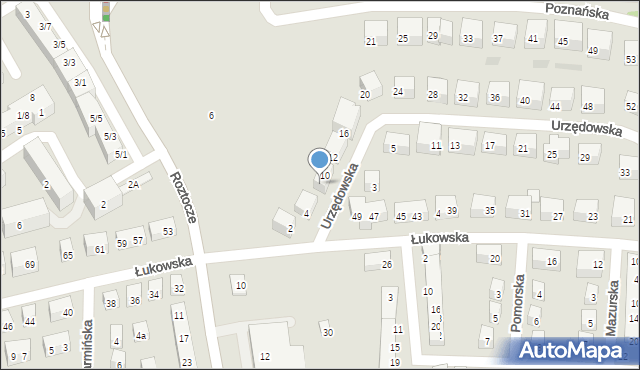 Lublin, Urzędowska, 8, mapa Lublina