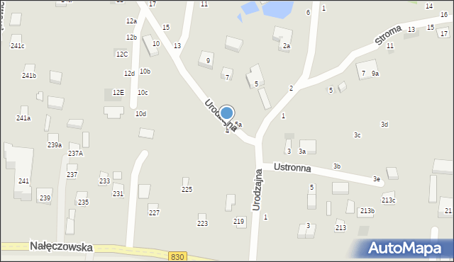 Lublin, Urodzajna, 4, mapa Lublina