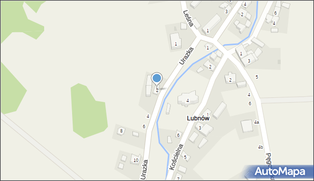 Lubnów, Urazka, 2, mapa Lubnów