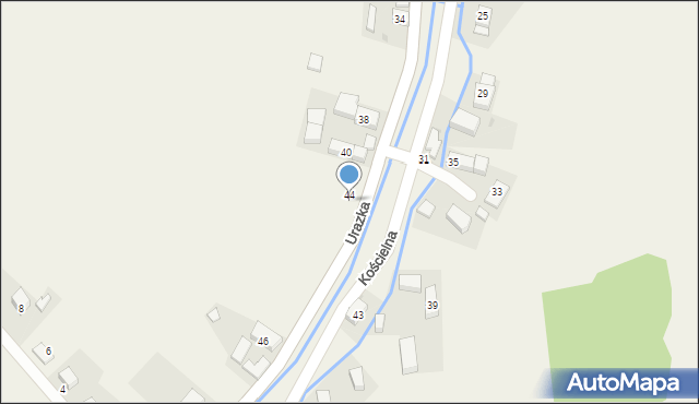 Lubnów, Urazka, 44-46, mapa Lubnów