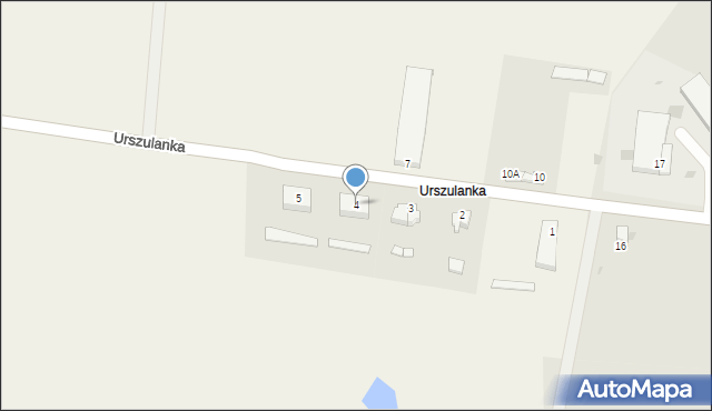 Osiek, Urszulanka, 4, mapa Osiek